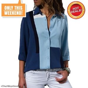 Womens Stripped Casual blouse WEEKEND SALE!!